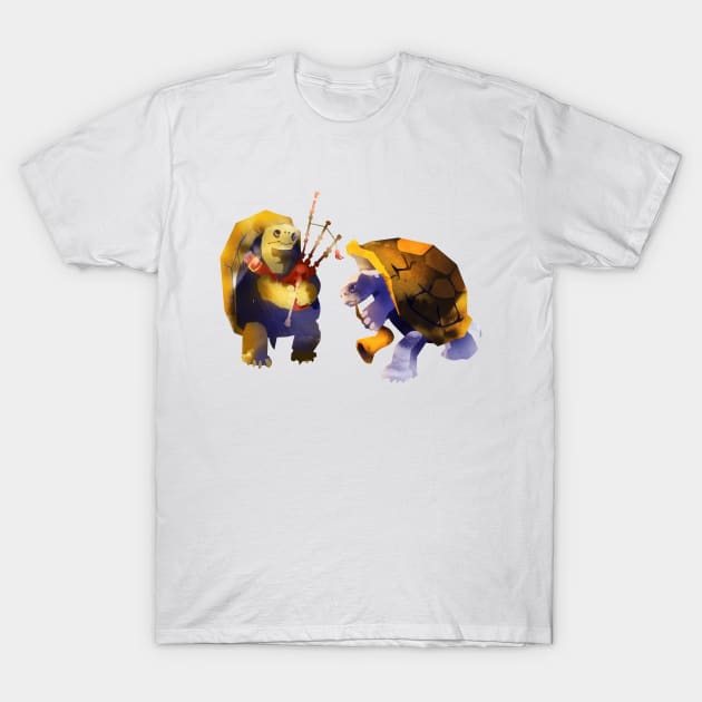 Two tortle bards T-Shirt by Inchpenny